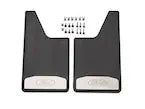 Super Duty SRW Flat Rubber Mudflaps - Chrome