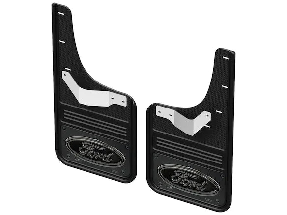 F-150 GatorBack Mudflaps - Ford Oval Gunmetal