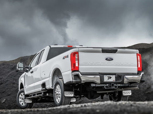 Super Duty SRW GatorBack Mudflaps - Chrome Super Duty