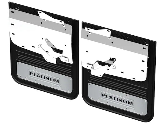 Super Duty DRW GatorBack Mudflaps - Chrome Platinum
