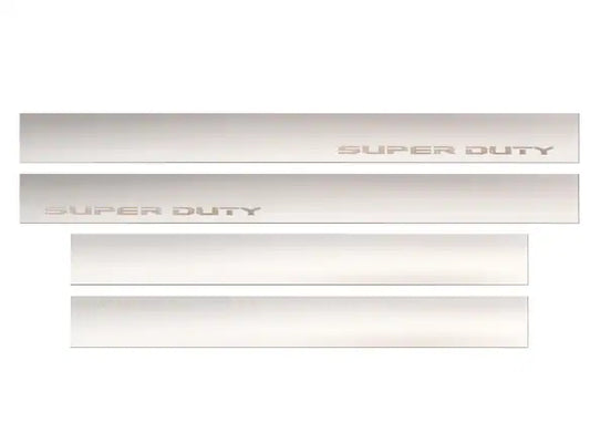Super Duty Door Sill Plate Stainless Steel - Chrome