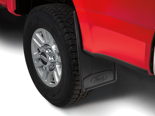 Super Duty SRW Flat Mud Flaps - Black
