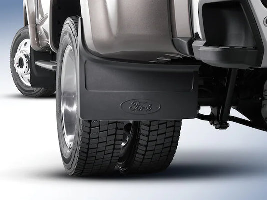 Super Duty DRW Molded Plastic Mudflaps - Black
