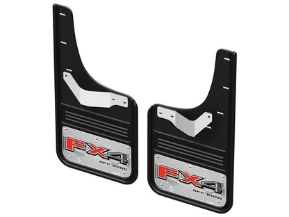 F-150 GatorBack Mudflaps - Chrome FX4