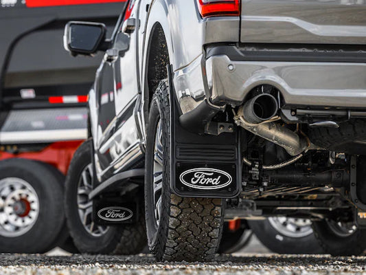 F-150 GatorBack Mudflaps - Black Ford Emblem