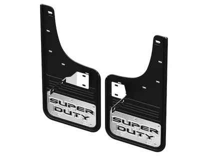 Super Duty SRW GatorBack Mudflaps - Chrome Super Duty