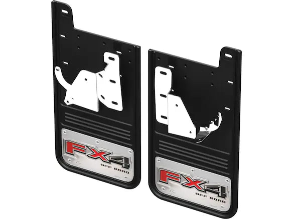 Super Duty SRW GatorBack Mudflaps - Chrome FX4
