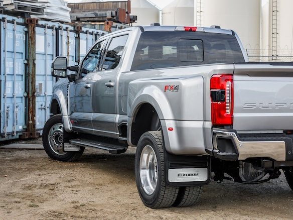Super Duty DRW GatorBack Mudflaps - Chrome Platinum