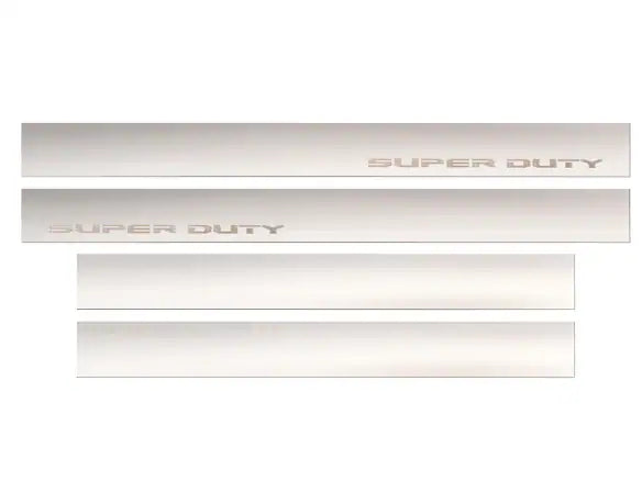 Super Duty Door Sill Plate Stainless Steel - Chrome